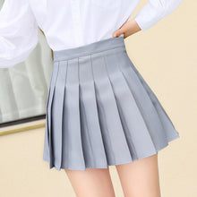 Load image into Gallery viewer, Summer high waist skirt stitching student pleated skirt