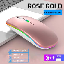 Load image into Gallery viewer, RGB Wireless Mouse Bluetooth Mouse Gamer Rechargeable