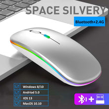 Load image into Gallery viewer, RGB Wireless Mouse Bluetooth Mouse Gamer Rechargeable
