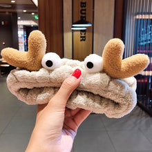 Load image into Gallery viewer, Shampoo hairpin with soft warm coral velvet bow animal ears