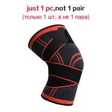 Load image into Gallery viewer, Men Pressurized Elastic Knee Pads Support Fitness Gear
