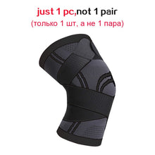 Load image into Gallery viewer, Men Pressurized Elastic Knee Pads Support Fitness Gear