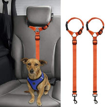 Load image into Gallery viewer, 2 Pack Adjustable Pet Safety Car Seat Belt Harness