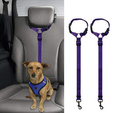 Load image into Gallery viewer, 2 Pack Adjustable Pet Safety Car Seat Belt Harness