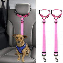 Load image into Gallery viewer, 2 Pack Adjustable Pet Safety Car Seat Belt Harness