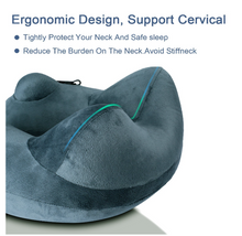 Load image into Gallery viewer, Inflatable Travel Pillow with Drawstring Bag