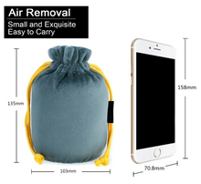 Load image into Gallery viewer, Inflatable Travel Pillow with Drawstring Bag
