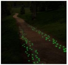 Load image into Gallery viewer, 100Pcs Glow in the Dark Garden Pebbles Glow Stones Rocks for Walkways
