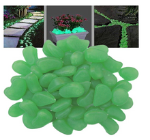 Load image into Gallery viewer, 100Pcs Glow in the Dark Garden Pebbles Glow Stones Rocks for Walkways