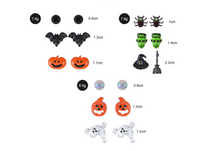 Load image into Gallery viewer, Halloween trick or treat earrings
