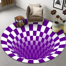 Load image into Gallery viewer, Round carpet with 3D stereo vision
