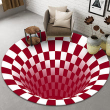 Load image into Gallery viewer, Round carpet with 3D stereo vision
