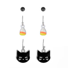 Load image into Gallery viewer, Halloween trick or treat earrings
