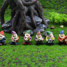 Load image into Gallery viewer, 1 Set Cute Mini Resin Seven Dwarfs Statue Bonsai Decoration
