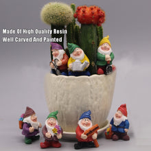 Load image into Gallery viewer, 1 Set Cute Mini Resin Seven Dwarfs Statue Bonsai Decoration
