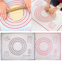 Load image into Gallery viewer, Non-Stick Silicone Sheet Liner Dough Rolling Mat Baking Mat Pastry Clay Pad
