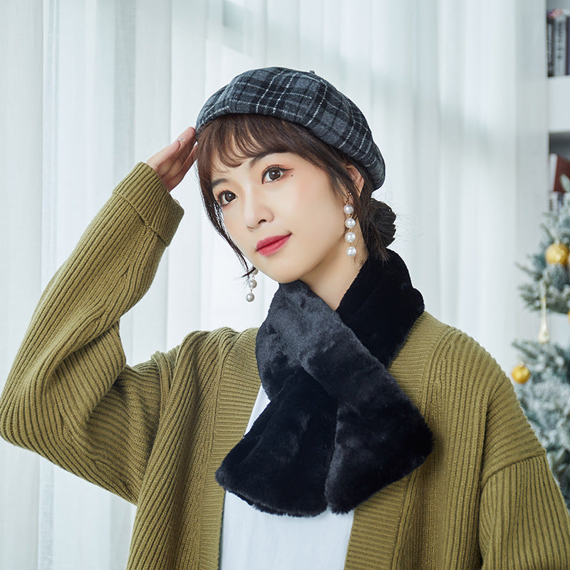 Winter plush neck cover