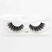 Load image into Gallery viewer, 10 Pairs 3-D mink eyelashes with messy natural false eyelashes
