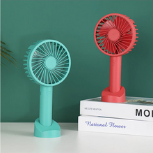 Load image into Gallery viewer, USB rechargeable mini portable fan for outdoor travel
