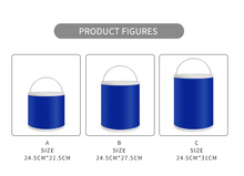 Load image into Gallery viewer, Thickened portable folding bucket outdoor camping fishing car washing bucket
