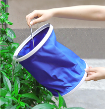 Load image into Gallery viewer, Thickened portable folding bucket outdoor camping fishing car washing bucket
