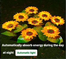 Load image into Gallery viewer, Garden lights Solar LED Light Waterproof Sunflower Lawn Light
