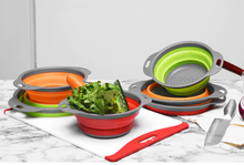 Load image into Gallery viewer, Foldable Drain Basket Colander Fruit Vegetable Washing Basket
