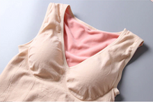 Load image into Gallery viewer, Women&#39;s Flannel Bra Vest Thermal Plush Underwear
