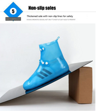 Load image into Gallery viewer, Thickened waterproof silicone rubber shoe cover reusable shoe cover
