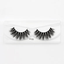 Load image into Gallery viewer, 10 Pairs 3-D mink eyelashes with messy natural false eyelashes
