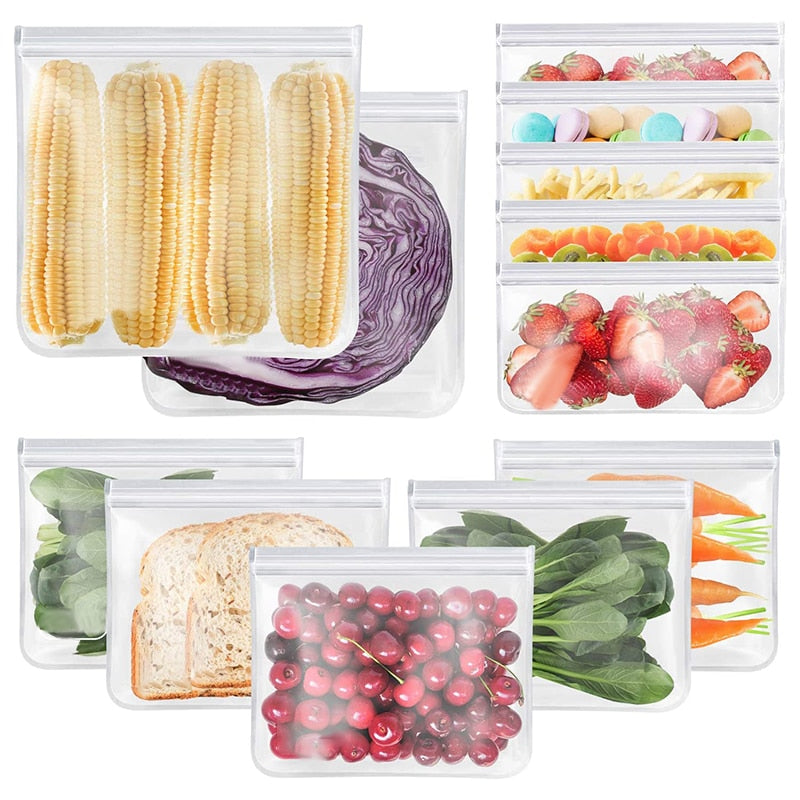 3 PCS Silicone Food Storage Containers Leakproof Reusable