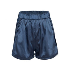 Load image into Gallery viewer, Two-piece Silk Satin Pure Color Pajamas Suit
