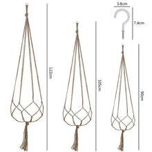 Load image into Gallery viewer, 3 Pack Hanging Garden Plant Pot Net with Hooks
