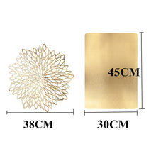 Load image into Gallery viewer, 4PCS PVC Placemat for Dining Table Hollow Pad Coaster Pads Table Bowl Mats
