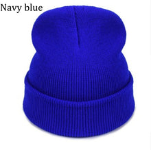 Load image into Gallery viewer, 2 Psc winter warm solid color knitted hat
