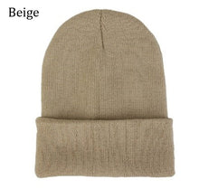 Load image into Gallery viewer, 2 Psc winter warm solid color knitted hat
