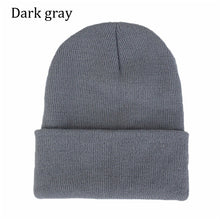 Load image into Gallery viewer, 2 Psc winter warm solid color knitted hat
