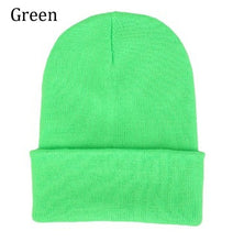 Load image into Gallery viewer, 2 Psc winter warm solid color knitted hat
