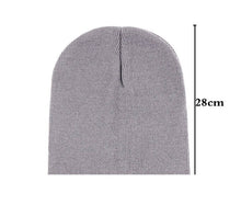 Load image into Gallery viewer, 2 Psc winter warm solid color knitted hat
