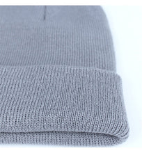 Load image into Gallery viewer, 2 Psc winter warm solid color knitted hat
