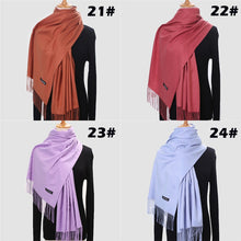 Load image into Gallery viewer, Ladies Winter Pure Cashmere Scarf Shawl Wrap Blanket Female 200*70cm
