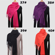 Load image into Gallery viewer, Ladies Winter Pure Cashmere Scarf Shawl Wrap Blanket Female 200*70cm
