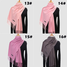 Load image into Gallery viewer, Ladies Winter Pure Cashmere Scarf Shawl Wrap Blanket Female 200*70cm
