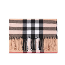 Load image into Gallery viewer, Winter Fashion Plaid Fringed Cashmere Blanket Premium Scarf
