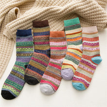 Load image into Gallery viewer, 5 Pcs Retro Boho Thick Thermal Socks
