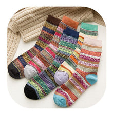 Load image into Gallery viewer, 5 Pcs Retro Boho Thick Thermal Socks
