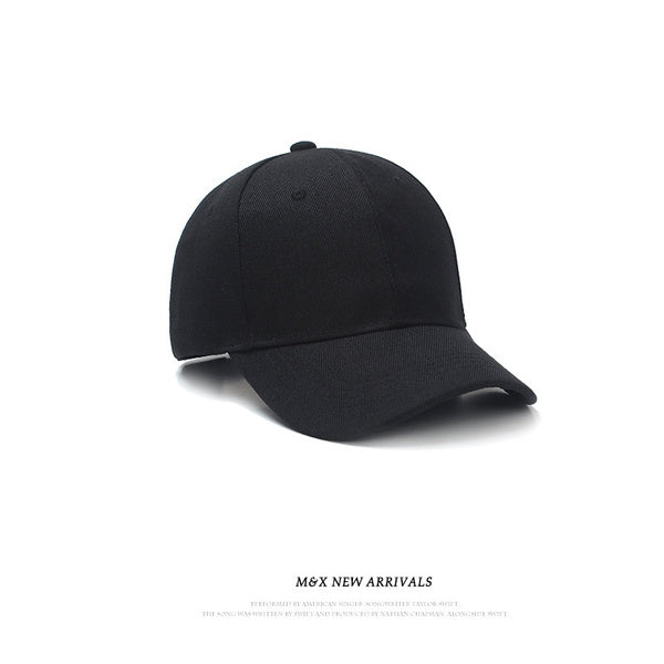 baseball cap casual all match solid color peaked cap