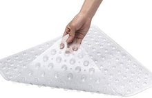 Load image into Gallery viewer, Square Shower Mats Non Slip Bath Mat with with Drain Holes
