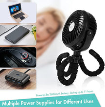 Load image into Gallery viewer, The tripod can be deformed at will, and the small fan can be rotated 360°
