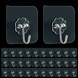 10 free punching seamless self-adhesive hooks